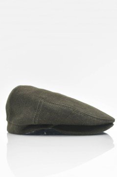 Erkek Haki İngiliz Şapka Newsboy Kasket Flat Cap