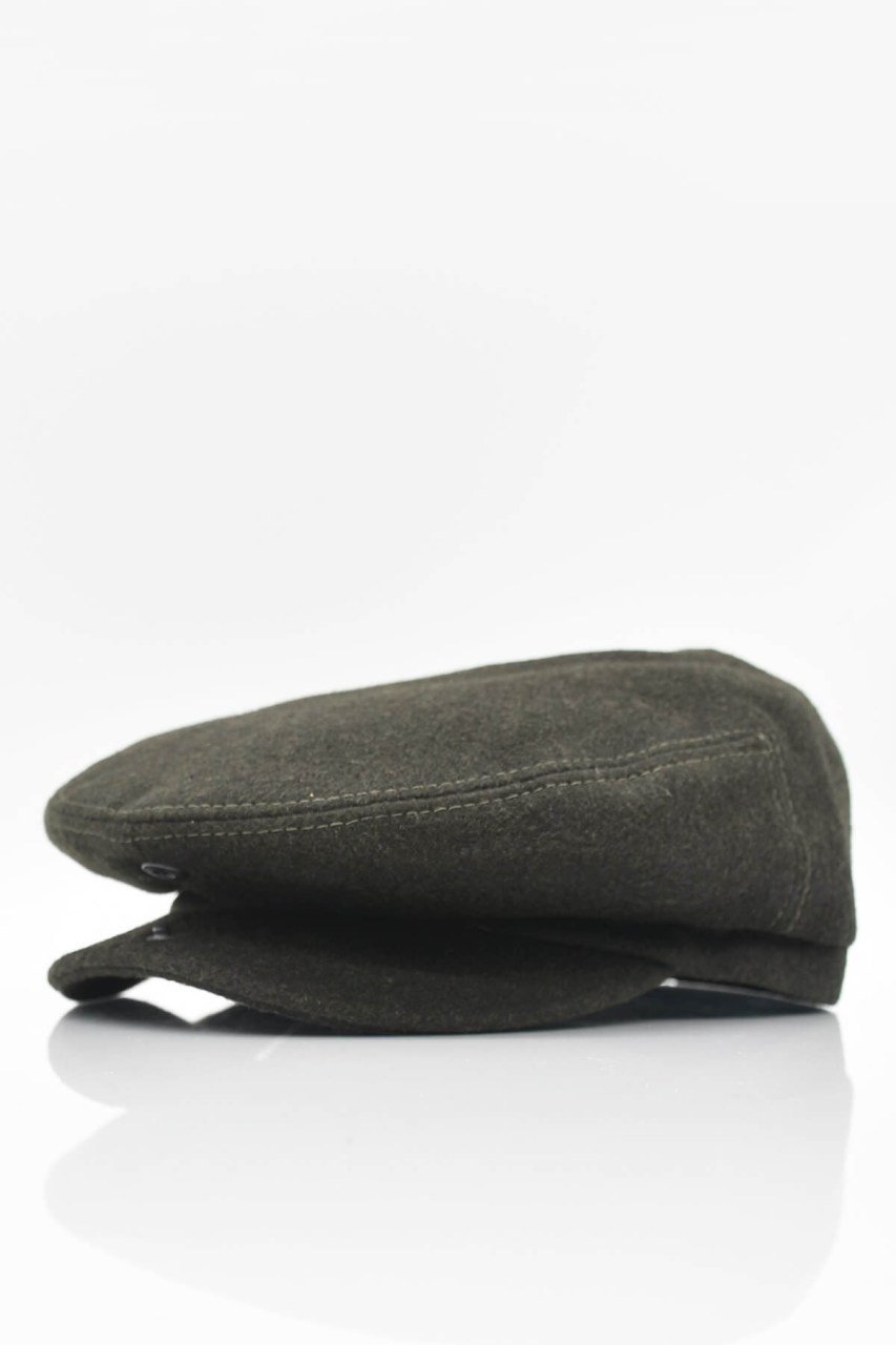 Erkek Haki İngiliz Şapka Newsboy Kasket Flat Cap