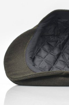 Erkek Haki İngiliz Şapka Newsboy Kasket Flat Cap