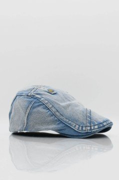 Erkek Kot Kasket Şapka Denim Taşlanmış