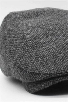 Erkek Dokulu Füme İngiliz Kasket