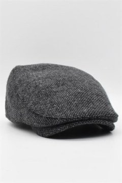 Erkek Dokulu Füme İngiliz Kasket