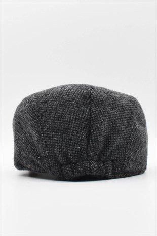 Erkek Dokulu Füme İngiliz Kasket