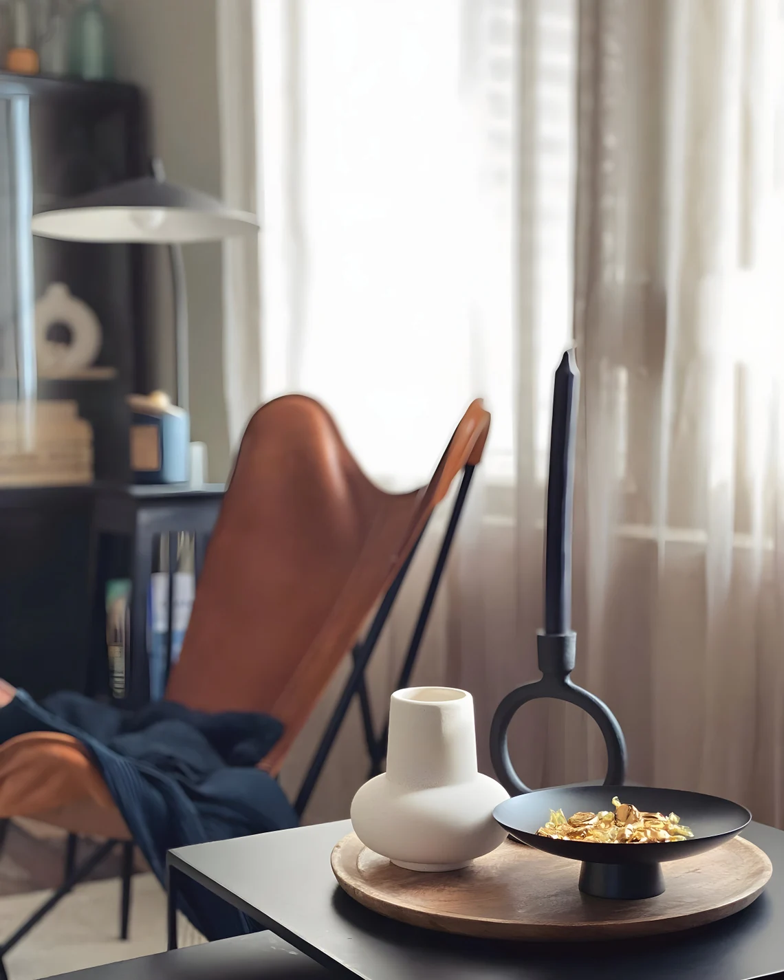 Seramik Vazo Beyaz Maya İskandinav Seramik Vazo