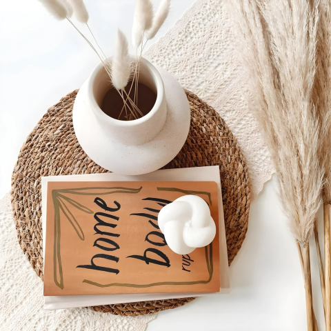 Seramik Vazo Beyaz Maya İskandinav Seramik Vazo