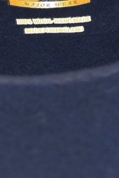 Erkek Yün El Yapımı Lacivert Kasket