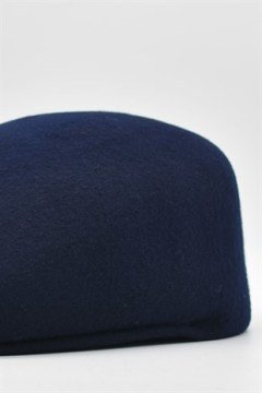 Erkek Yün El Yapımı Lacivert Kasket
