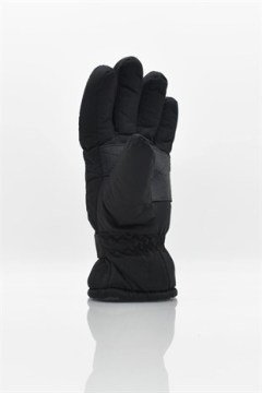 Kadın İçi Polar Siyah Kayak-Kar Eldiveni