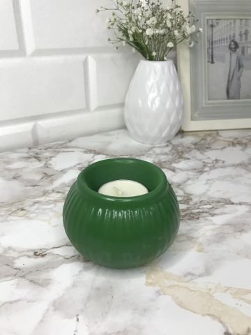Tealight Mumluk Dekoratif Tealight Mumluk Yeşil