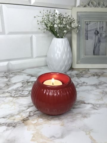Tealight Mumluk Dekoratif Tealight Mumluk Kırmızı