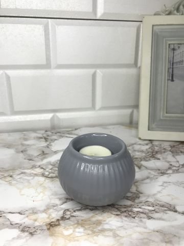 Tealight Mumluk Dekoratif Tealight Mumluk Gri