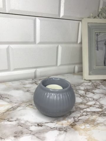 Tealight Mumluk Dekoratif Tealight Mumluk Gri