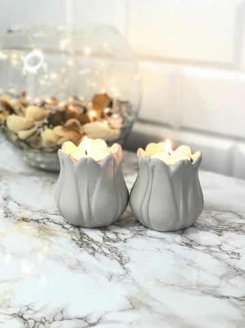 Tealight Mumluk Dekoratif Tealight Mumluk Bej