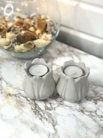 Tealight Mumluk Dekoratif Tealight Mumluk Bej