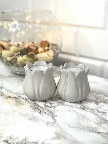 Tealight Mumluk Dekoratif Tealight Mumluk Bej