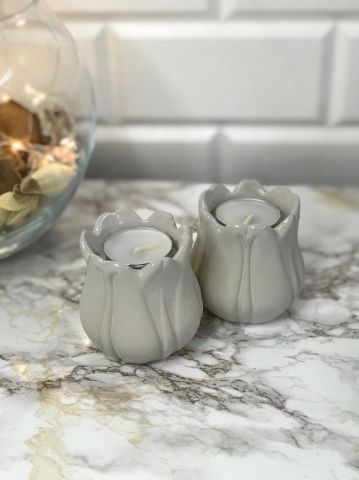 Tealight Mumluk Dekoratif Tealight Mumluk Bej