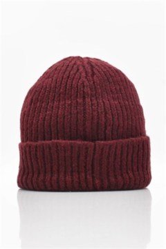 Kadın Yün Bere Bordo