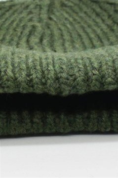 Kadın Yün Bere Haki