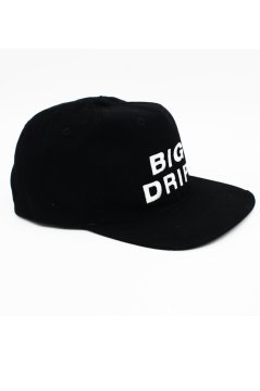Unisex Hiphop Şapka Siyah Nakışlı Pamuk Big Drip