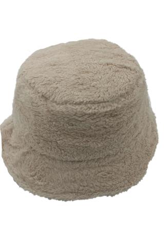 Kadın Kışlık Peluş Yumuşak Balıkçı Bucket Şapka Batik Tek Ebat - kapicino