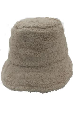 Kadın Kışlık Peluş Yumuşak Balıkçı Bucket Şapka Batik Tek Ebat - kapicino