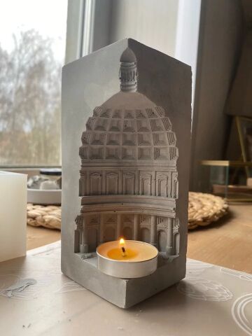 Mimari Mumluk 3 Boyutlu Katedral ve Mihrap Hediyelik Beyaz