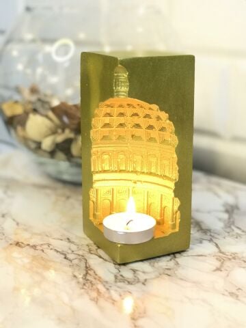 Mimari Mumluk 3 Boyutlu Katedral ve Mihrap Hediyelik Beyaz
