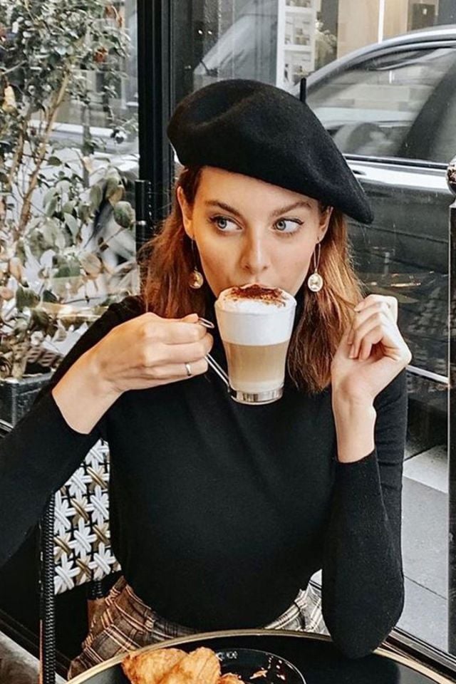 Fransız Keçe Siyah Ressam Bere