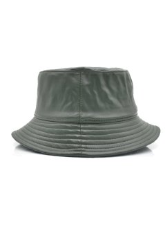 Kadın Suni Deri Kışlık Bucket Balıkçı Şapka