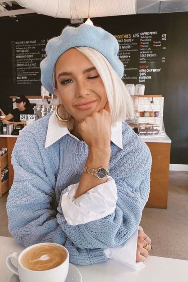 Fransız Keçe Bebek Mavisi Ressam Bere