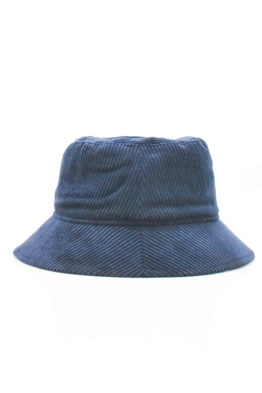 Kadife Bucket Şapka-Lacivert