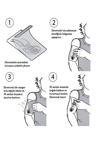 Geçici Kelebek Dövme Tattoo Kelebek Tattoo