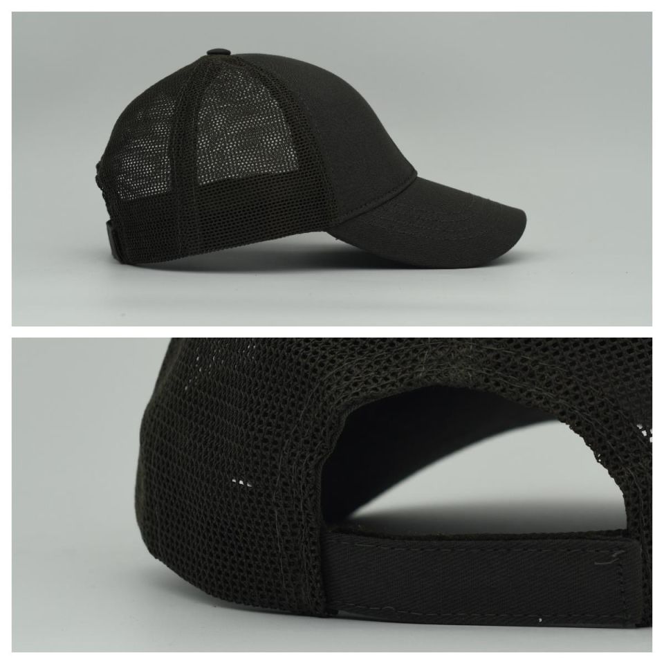 Unisex Ayarlanabilir Haki Fileli Spor Basic Şapka