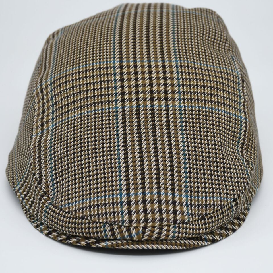 Kahverengi Kasket Pamuklu London Flat Cap Şapka