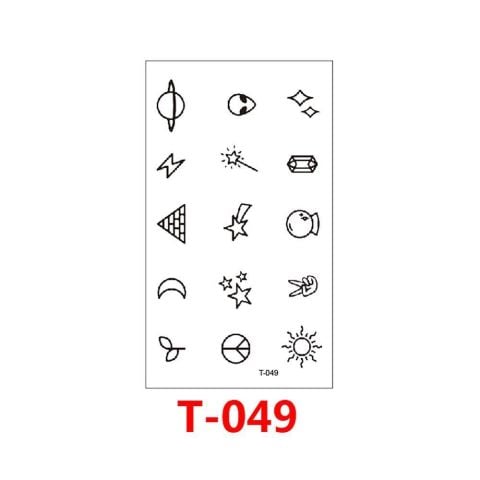 Geçici Uzay Mini Dövme Tattoo Kadın Dövmesi Su Geçirmez