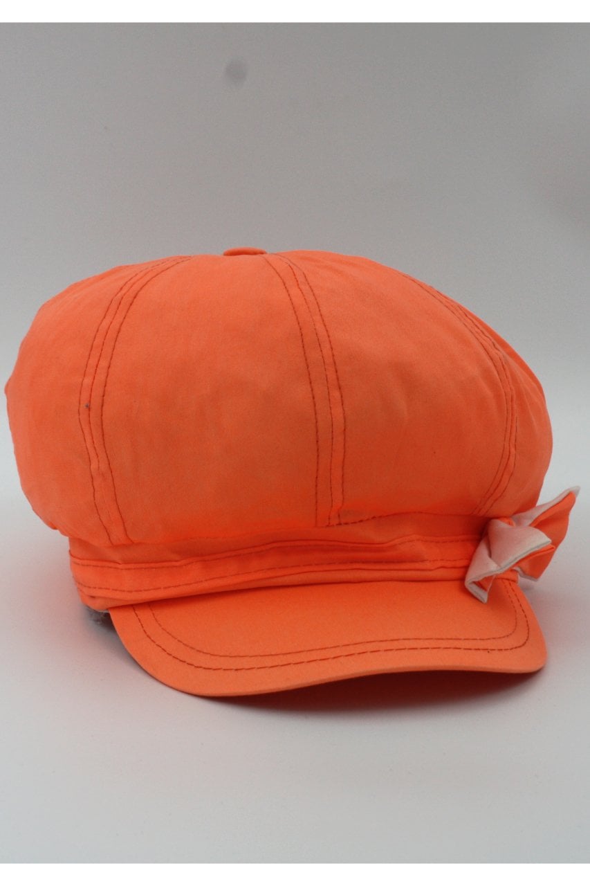 Kadın Geniş Siperli Kastro Şapka Neon Mavi Baretta Tek Ebat - Neon Turuncu