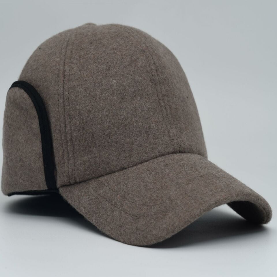 Kışlık Kep Bej Polarlı Avcı Şapka Kulaklıklı Şapka