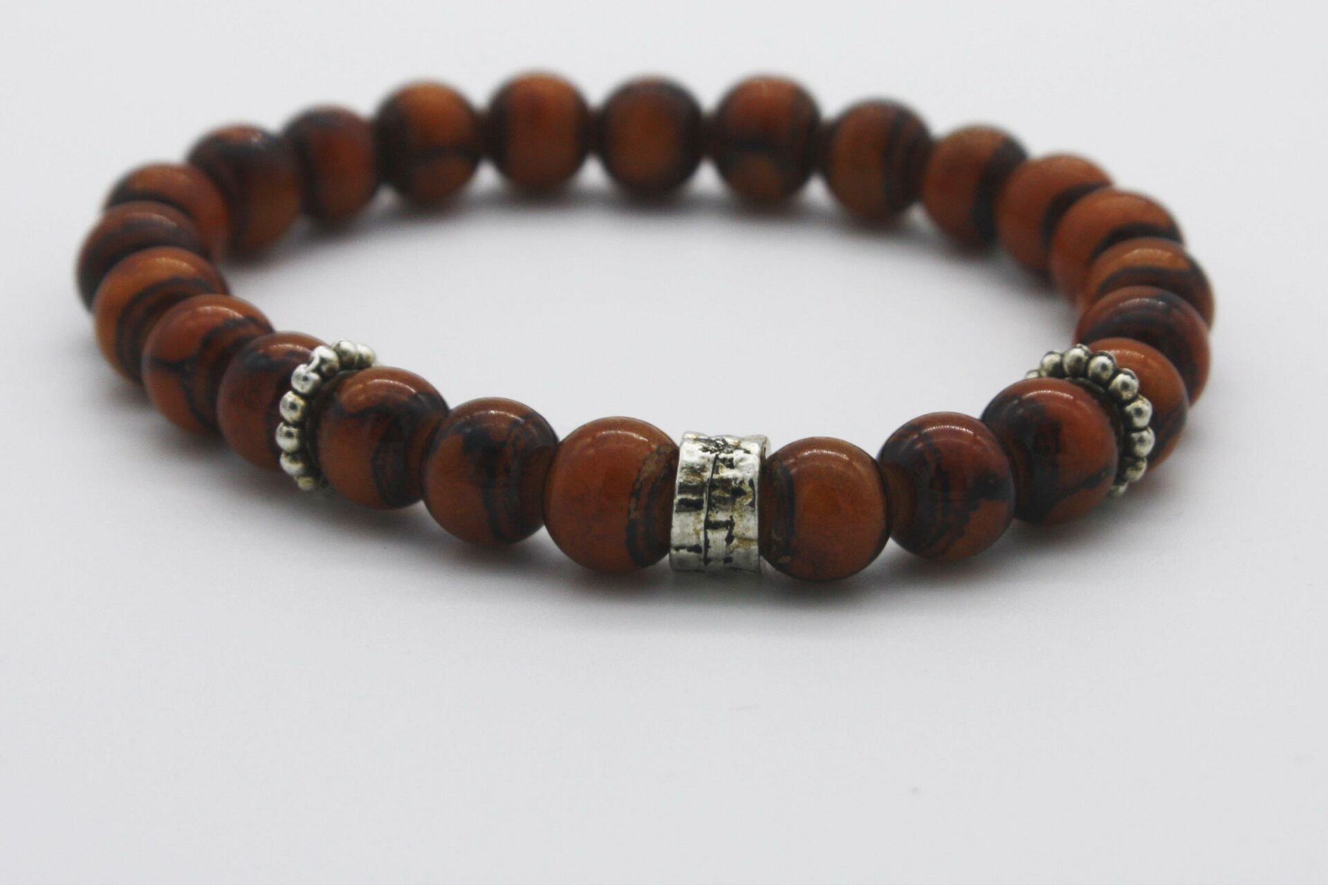 Taş Bileklik Unisex Otantik Bileklik Kahve