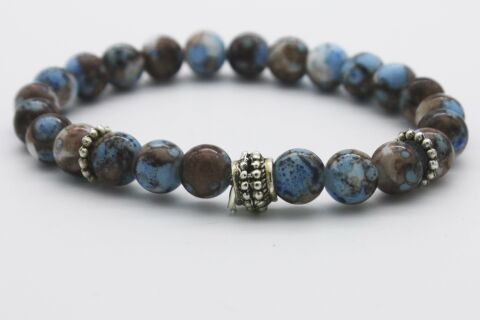 Taş Bileklik Unisex Otantik Bileklik bebek mavi