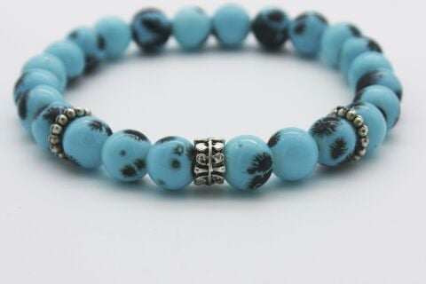 Taş Bileklik Unisex Otantik Bileklik mavi