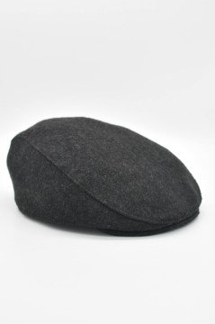 Erkek Yumuşak Siper Yün Kasket-Haki Füme