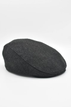 Erkek Yumuşak Siper Yün Kasket-Siyah Füme