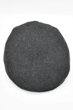 Erkek Yumuşak Siper Yün Kasket-Siyah Füme