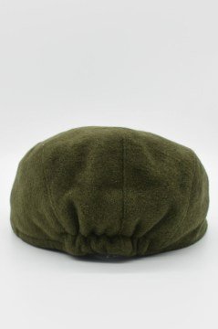 Erkek Yumuşak Siper Yün Kasket-Siyah Haki