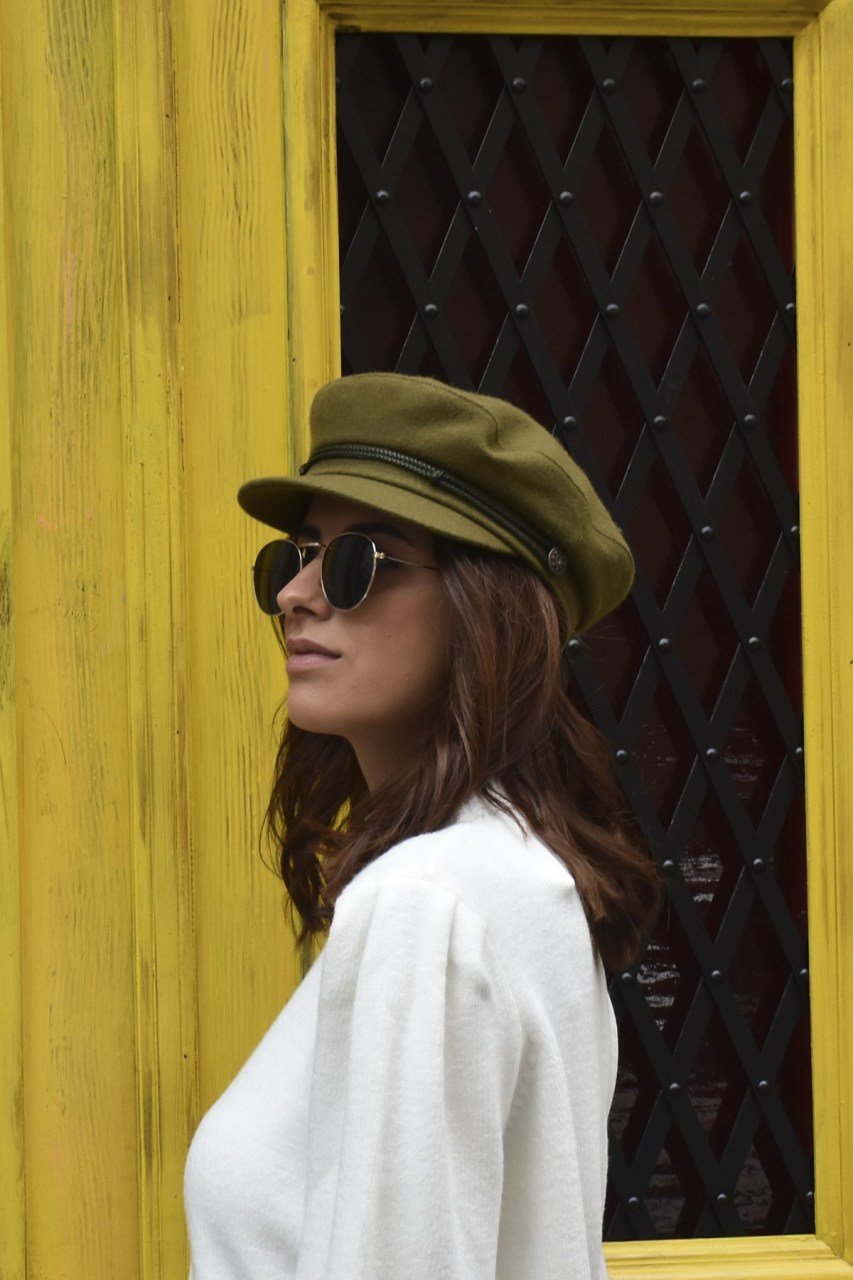 Denizci Tipi Yeşil Kasket