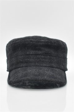 Erkek Kışlık Yün Kep Fidel Castro Şapka-Antrasit Antrasit