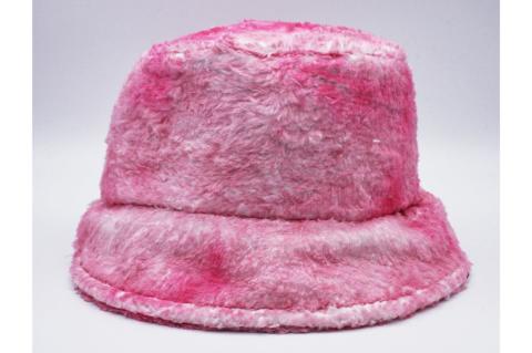 Kadın Kışlık Peluş Yumuşak Balıkçı Bucket Şapka Batik Tek Ebat - Pembe