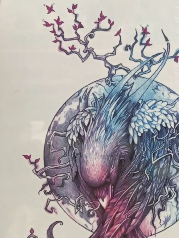 Geçici Anka Kuşu Dövme Tattoo