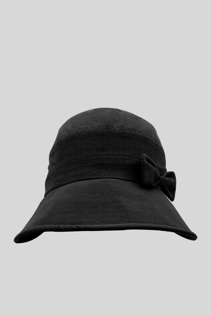 Bayan Şapka Trend Güneş Koruyucu Şapka Siyah