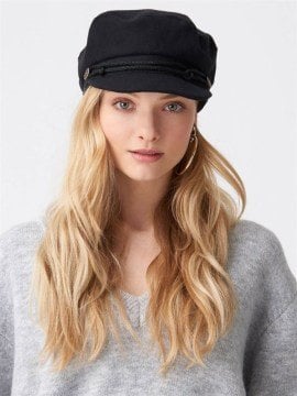 Kadın Denizci Kasket-Siyah